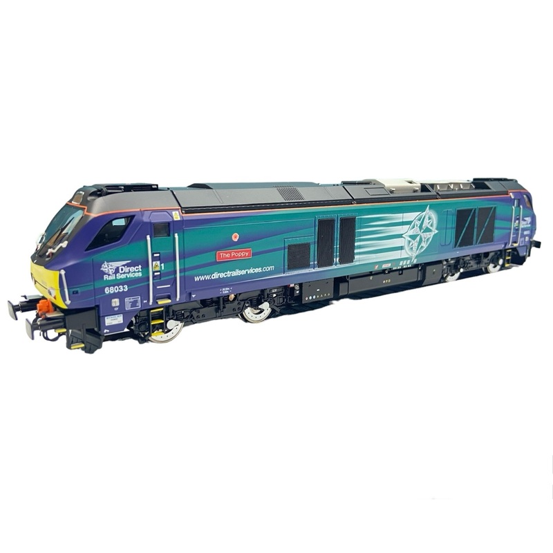 Class 68 The Poppy  68033 DRS Compass with Poppy
