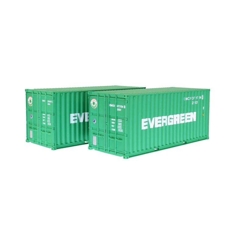 Container 20FT EMCU EVERGREEN  Twin Pack75951 5 & 01151 3