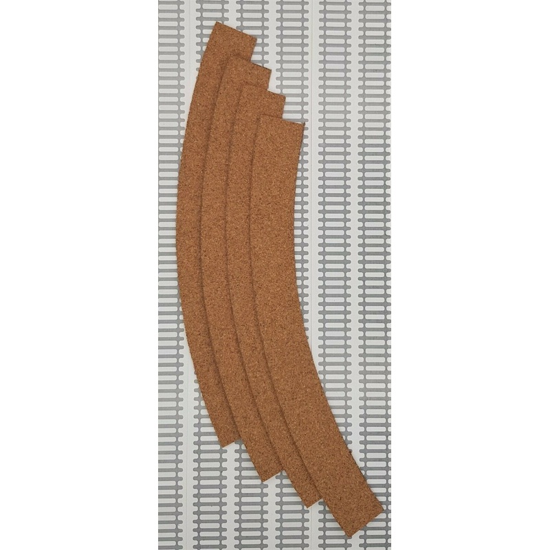 CTPC-NSC607-4 HORNBY CORK UNDERLAY DOUBLE CURVE 2ND RADIUS