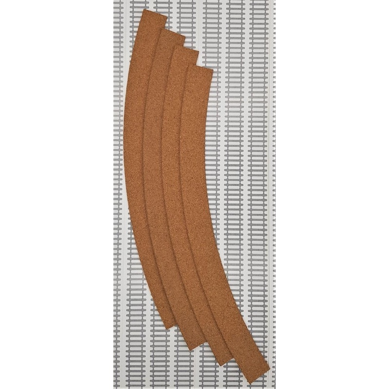 CTPC-NSC8262-4 HORNBY CORK UNDERLAY DOUBLE CURVE 4TH RADIUS