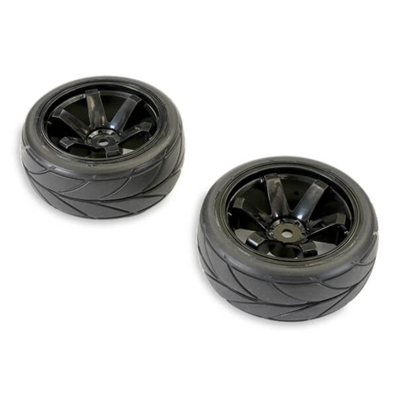 FTX BANZAI TREADED TYRE ON 6-SPOKE WHEEL (PR) – BLACK