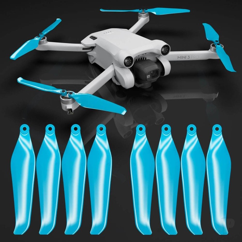 DJI Mini 3 Pro/4 Pro STEALTH Upgrade Propellers – x4 Blue