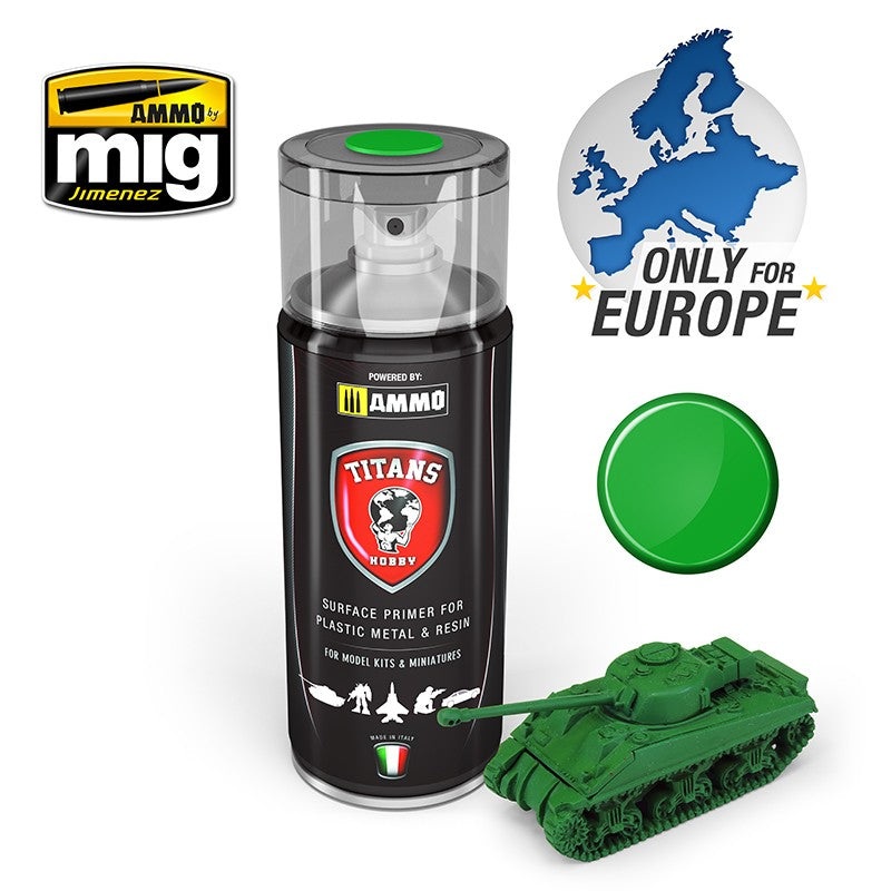 TITAN HOBBY EMERALD GREEN MATT PRIMER 400ML