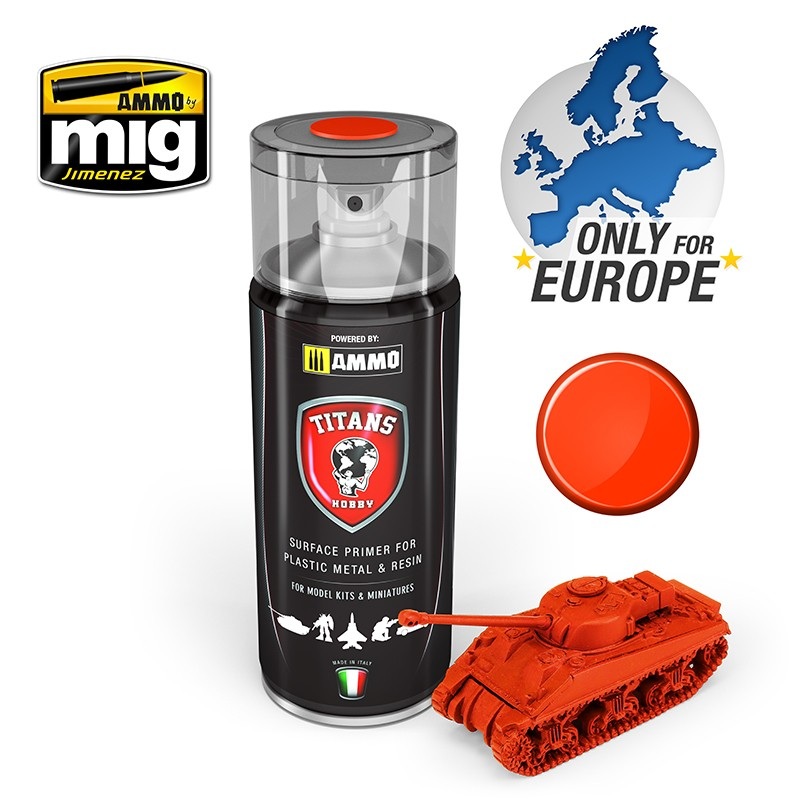 TITAN HOBBY ROYAL RED MATT PRIMER 400ML