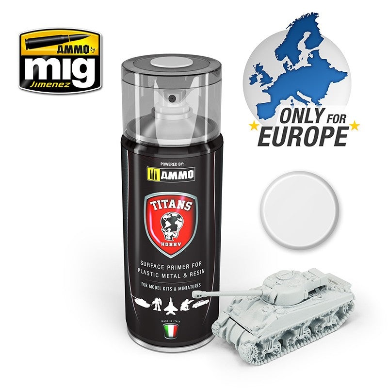 TITAN HOBBY WHITE MATT PRIMER 400ML