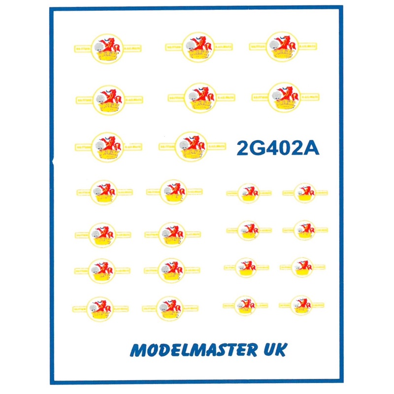 N GAUGE BR LOCO CRESTS POST 56 4 PAIRS