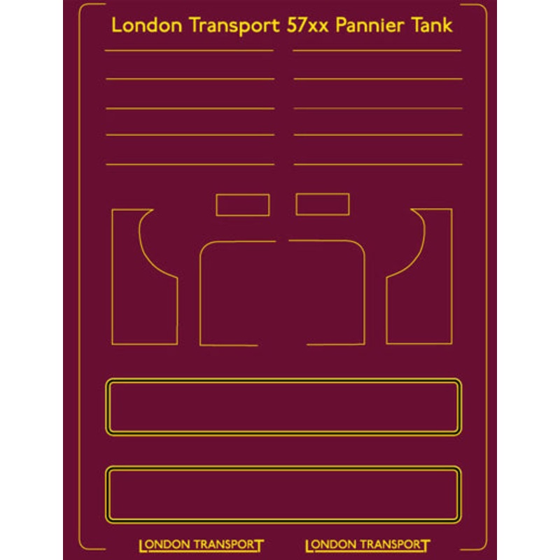 OO GAUGE LONDON TRANSPORT LINING LETTERING