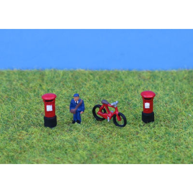 Postman  bike and postboxes