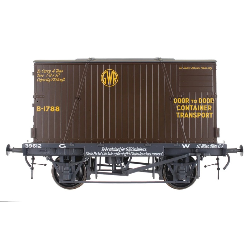 GWR Conflat 39612 BD2 Choc Ctner B-1788  Door to Door