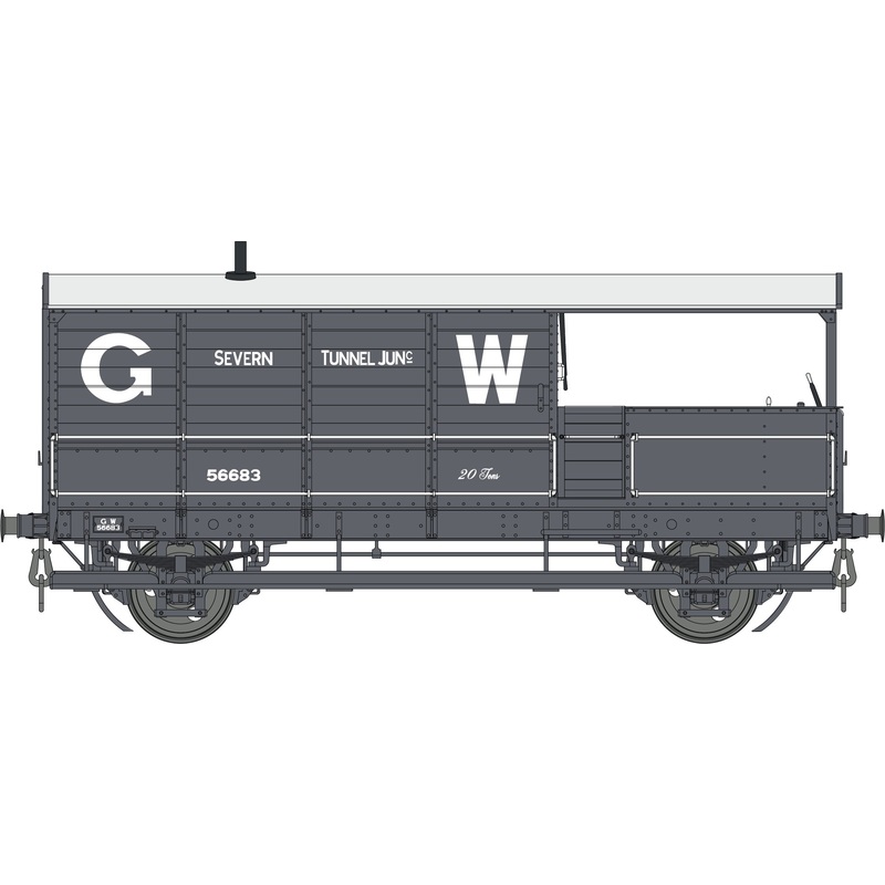 GWR Toad Brake Van GWR Grey 56683   Diagram AA15