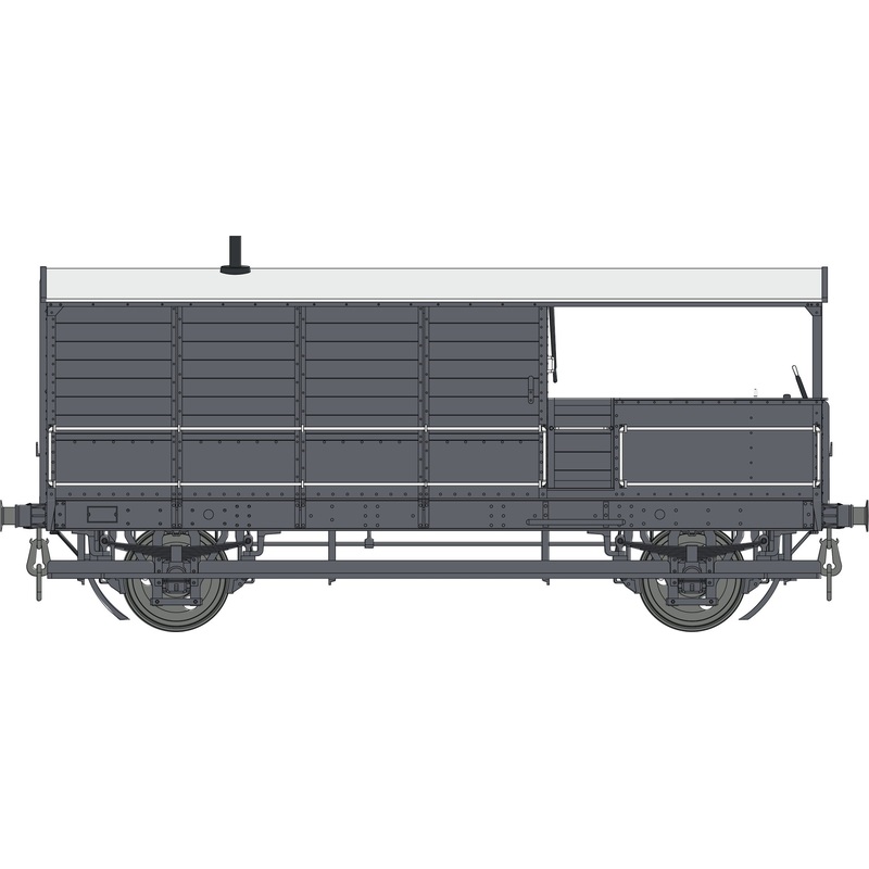 GWR Toad Brake Van GWR Grey Unnumbered   Diagram AA15
