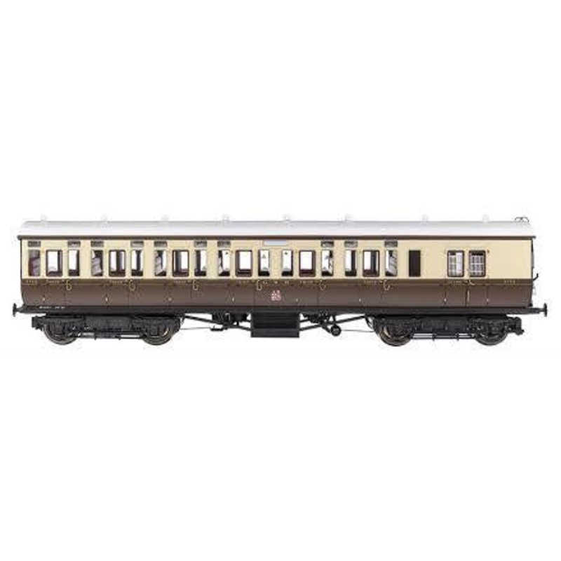 GWR Toplight M/Line City Lned Choc & Crm 3rd Brke 3750 Set 2