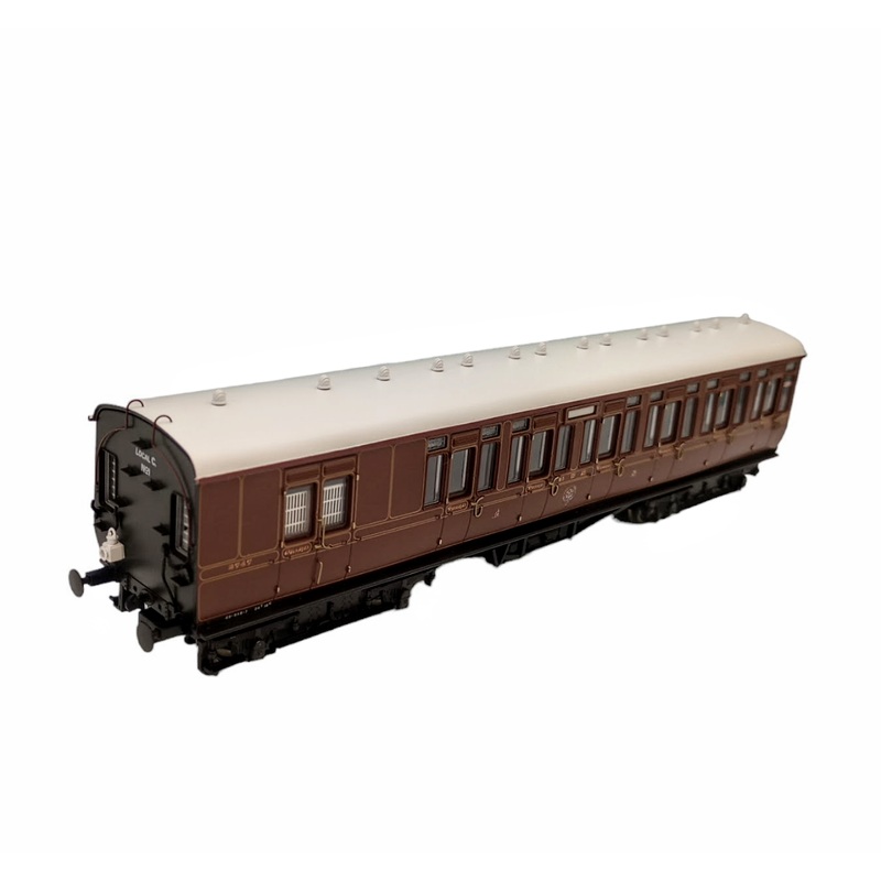 GWR Toplight M/Line City Lned Crimson Third Brke 3748 Set 1