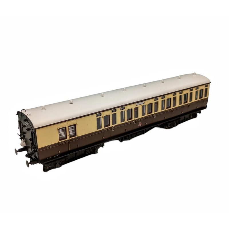 GWR Toplight M/Line Cty Tw Cty Chc & Crm 3rd Brke 3752 Set 3