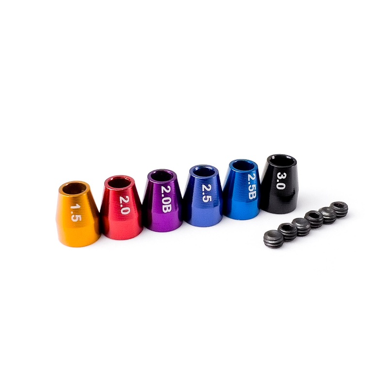 Hex Driver Size Guide Coloured Collar Set