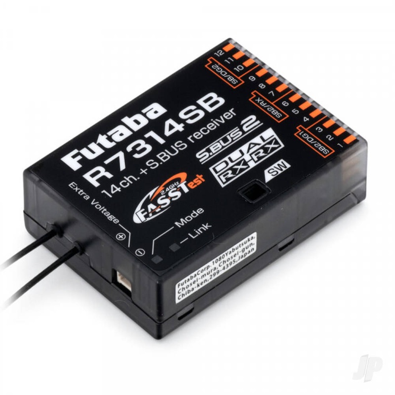 R7314SB 14-Channel (PWM) Air Receiver (26-Channel S.BUS) FASSTest – High Gain Aerials