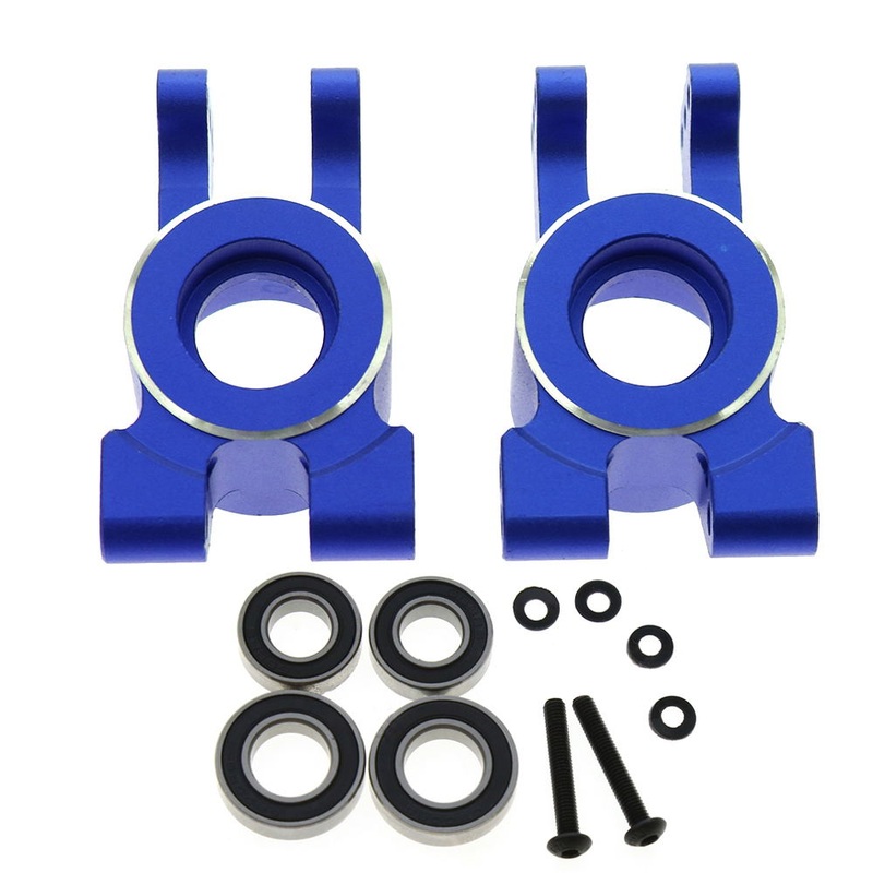 Hub Rear Blue Aluminum w/brgs (Pr) Sledge