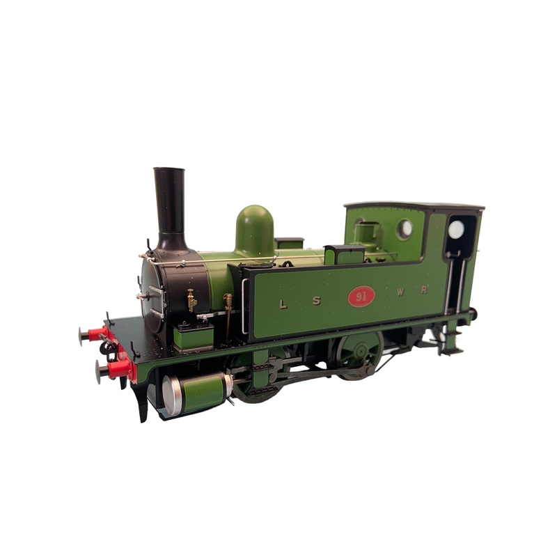 L & SWR B4 0-4-0T LINED GREEN 91 DCC and SOUND FITTED