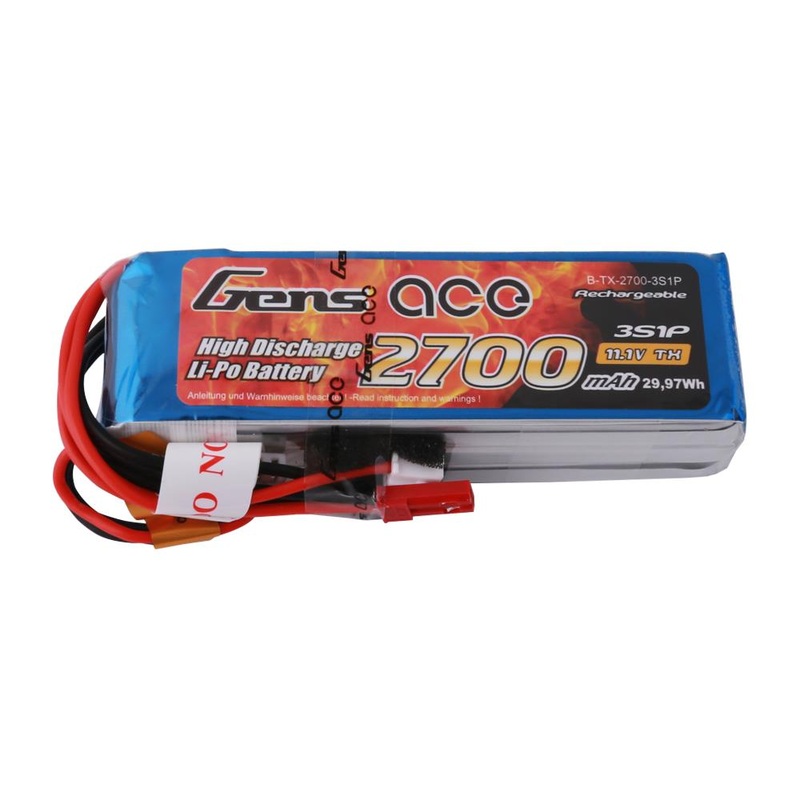 Li-Po 3S 11.1V 2700mAh Tx with BEC