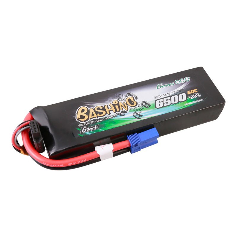 Li-Po Car G-Tech 3S 11.1V 6500mAh 60C Bashing with EC5