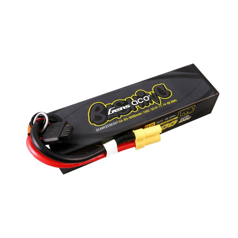 Li-Po Car G-Tech 3S 11.1V 8000mAh 100C Bashing with EC5