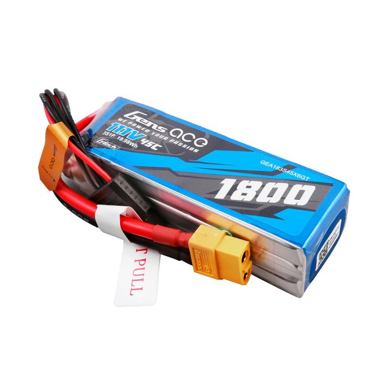 Li-Po G-Tech 3S 11.1V 1800mAh 45C with XT60