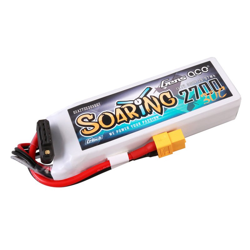 Li-Po G-Tech 3S 11.1V 2700mAh 30C Soaring with XT60
