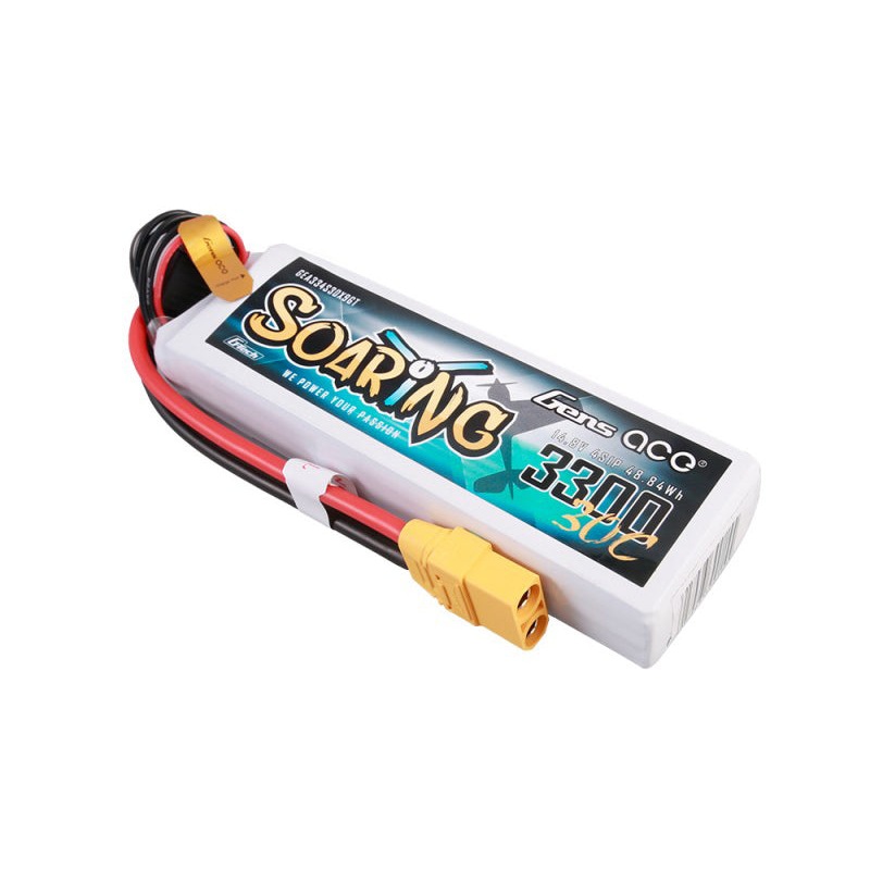 Li-Po G-Tech 4S 14.8V 3300mAh 30C Soaring with XT90