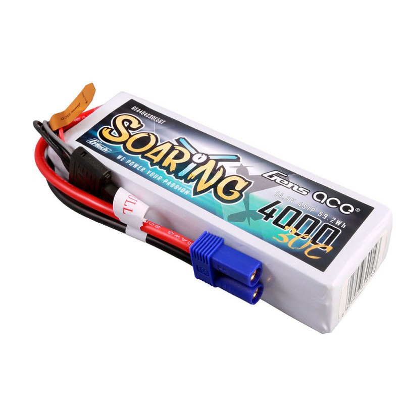 Li-Po G-Tech 4S 14.8V 4000mAh 30C Soaring with EC5