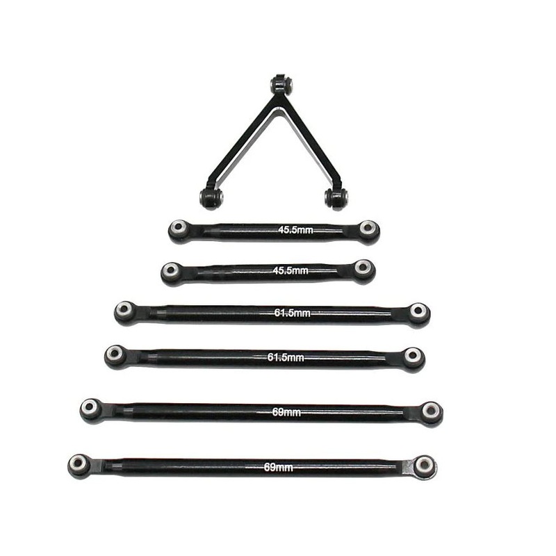 Lower Tie Rod Set Blk Aluminum SCX24
