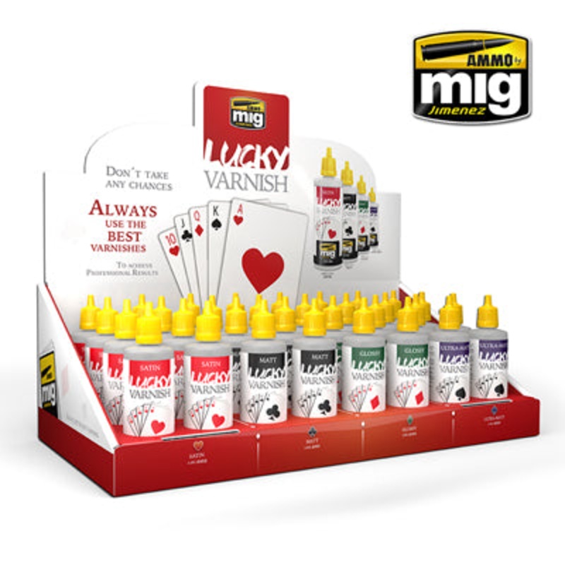 LUCKY VARNISH 60ML DISPLAY 32PCS