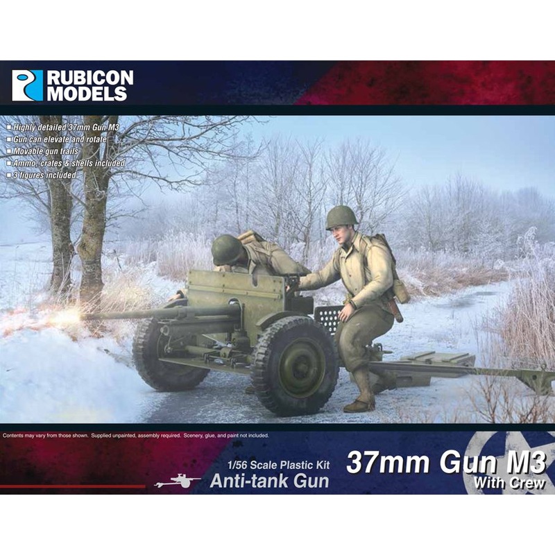 M3 37MM AT GUN WITH CREW