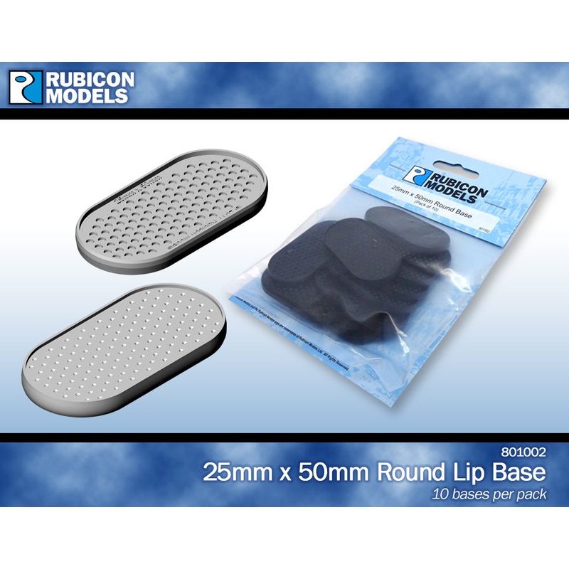 Rubicon Models 25 X 50MM ROUND EDGE BASES