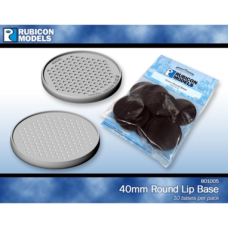 Rubicon Models 40MM ROUND BASES