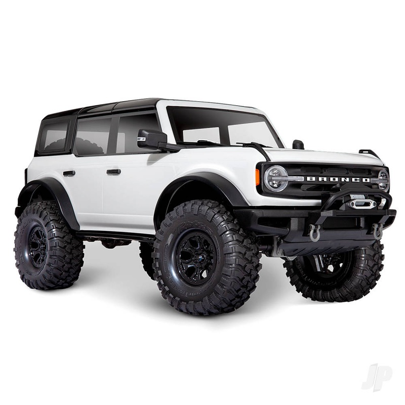 Oxford White TRX-4 2021 Ford Bronco 1:10 4X4 Electric Scale & Trail Crawler (+ TQi 4-ch XL-5 HV Titan 550)