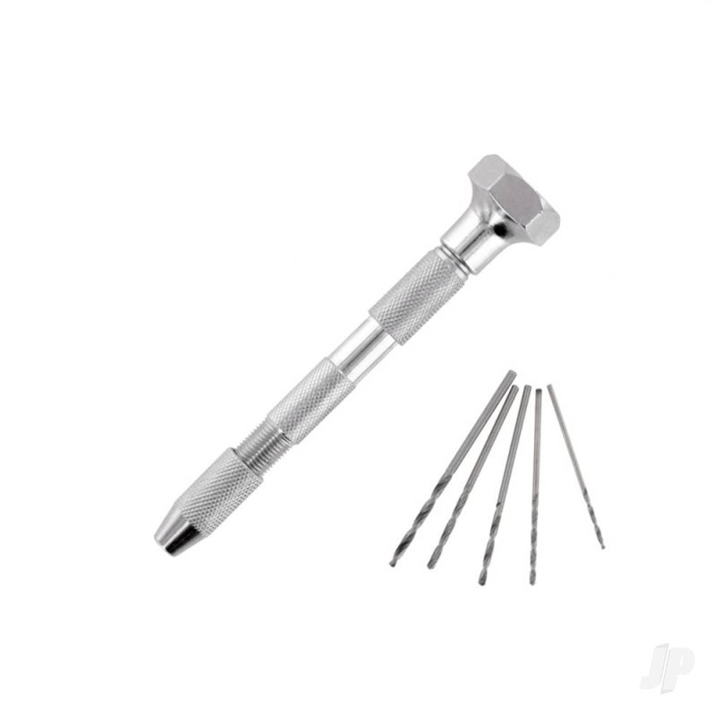 Pin Vice – Double Ended Swivel Top +5 Drills