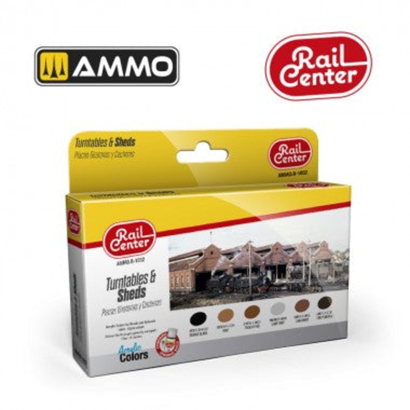 RAIL CENTRE TURNTABLES & SHEDS SET
