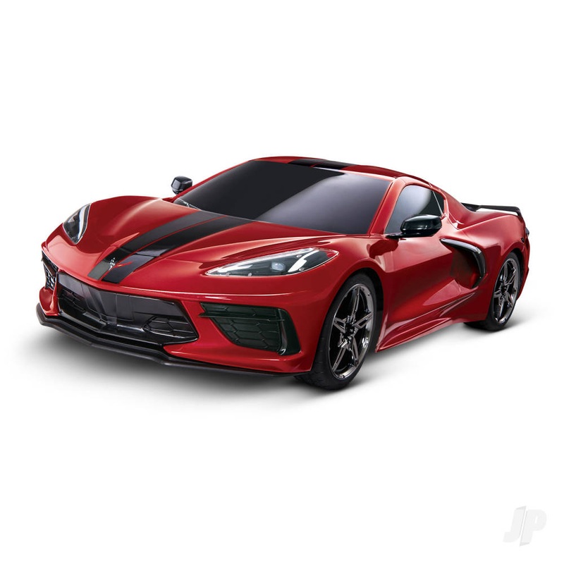 Red Chevrolet Corvette Stingray 1:10 AWD Supercar (+ TQ 2-ch XL-5 Titan 550)