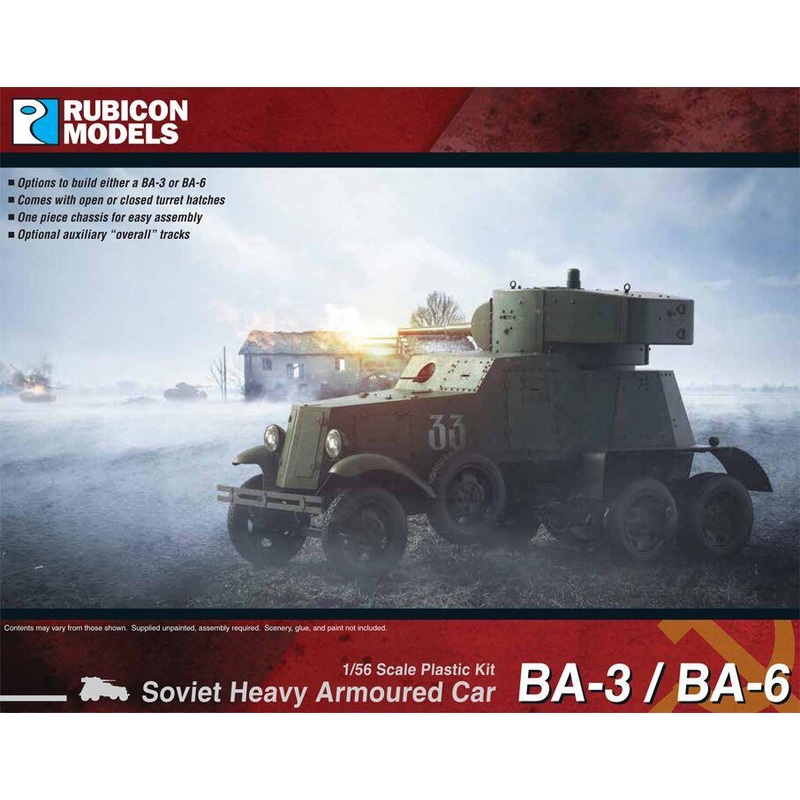 Rubicon Models BA-3 / BA-6 Heavy Armoured Car