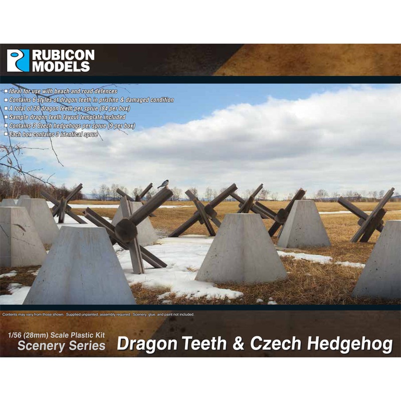 Rubicon Models Dragon Teeth & Czech Hedgehog