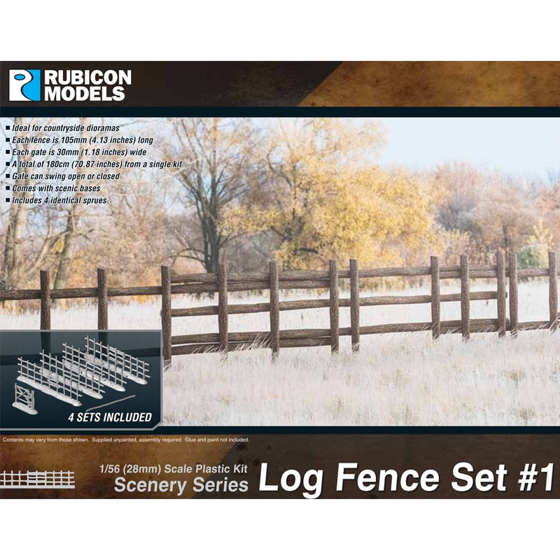 Rubicon Models Log Fence Set #1