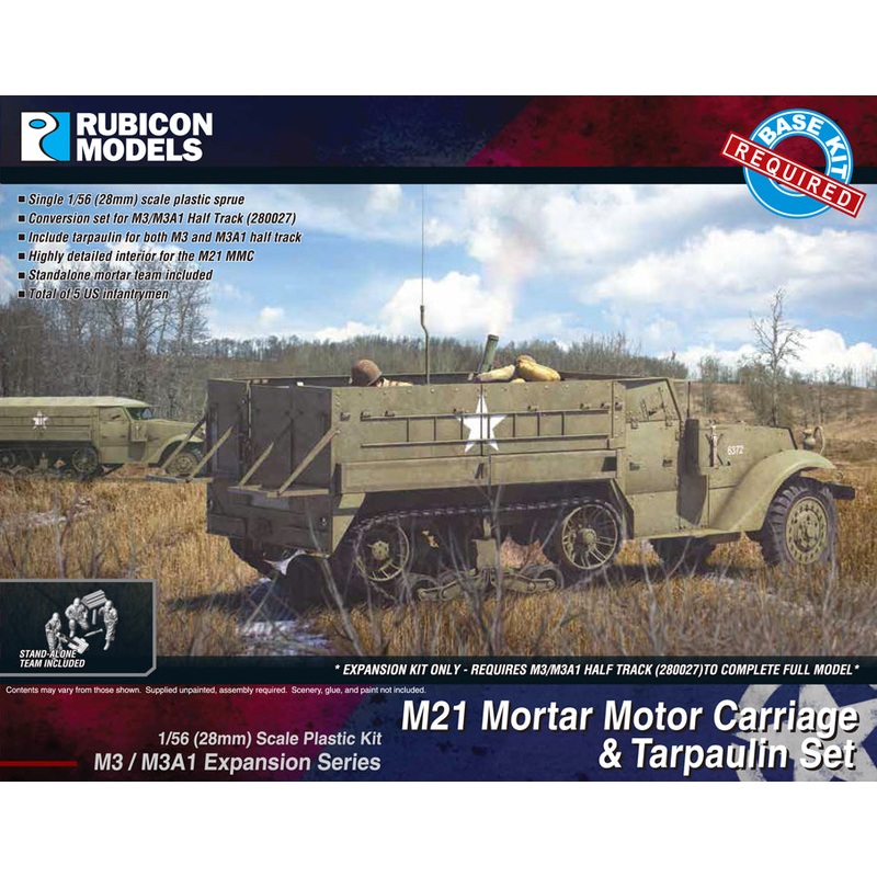Rubicon Models M3/M3A1 Expansion – M21 MMC & Tarpaulin Set