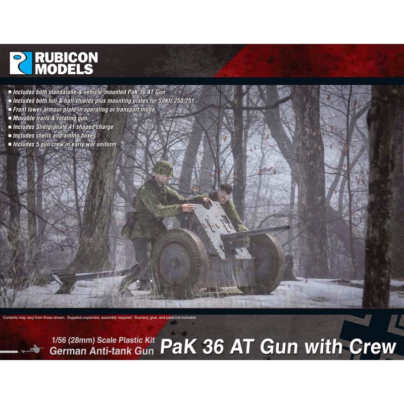 Rubicon Models PaK 36 AT Gun with Crew