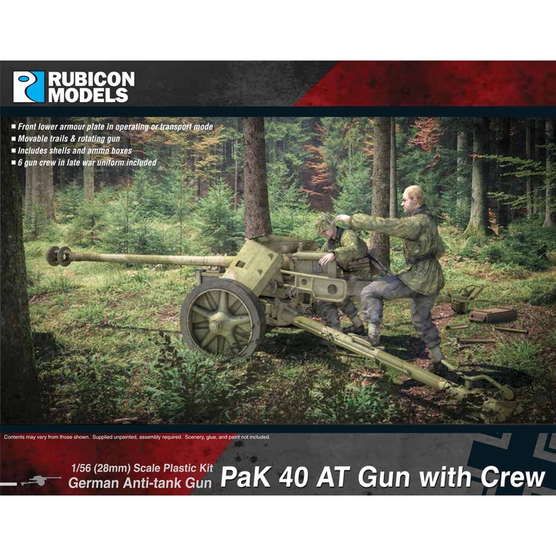 Rubicon Models PaK 40 AT Gun with Crew