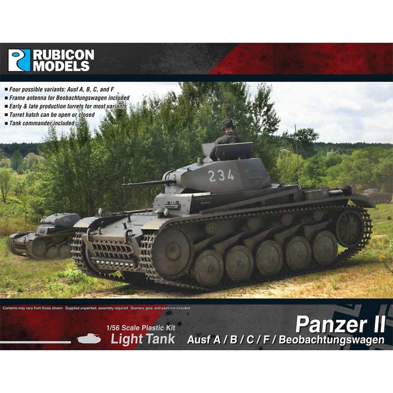 Rubicon Models Panzer II AUSF A-B-C-F