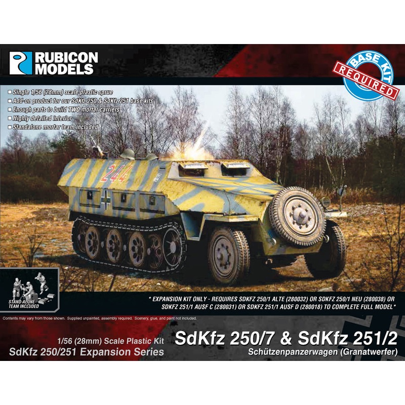 Rubicon Models SdKfz 250/251 Expansion – 250/7 & 251/2 Morta