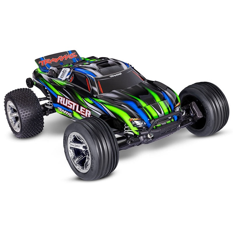 Rustler HD BL-2S 1:10 Electric 2WD RTR Stadium Truck Green (+ TQ 2-ch BL-2s 3300kV)