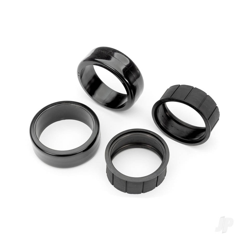 Tyres 1.9 Drift (2 dots soft smooth surfaces)) (front) (2)/ rubber inserts (2)