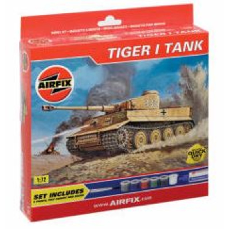 Airfix 1/72 German Tiger 1 Tank With Paints A91308