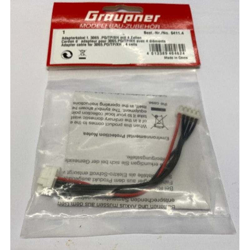 Graupner Adapter Cable – PO/TP/XH –  Cells 6411.4